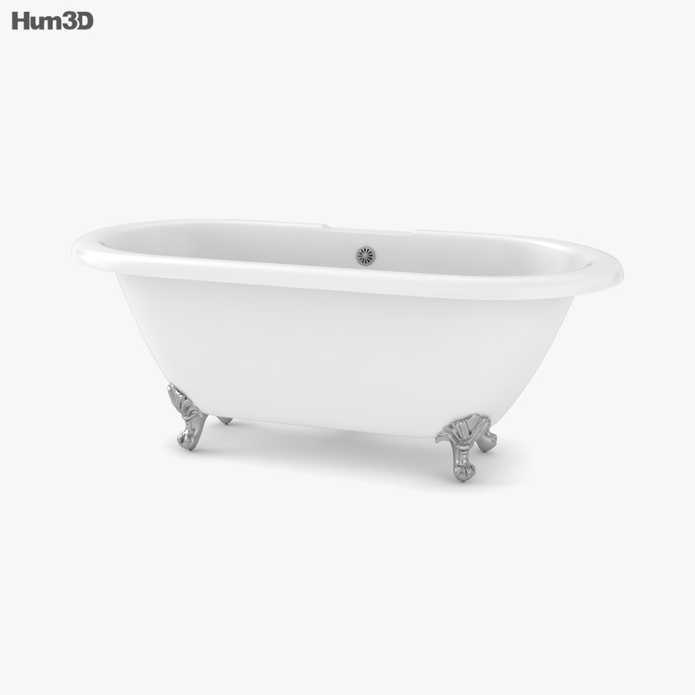 Streamline Clawfoot Bath 3D model