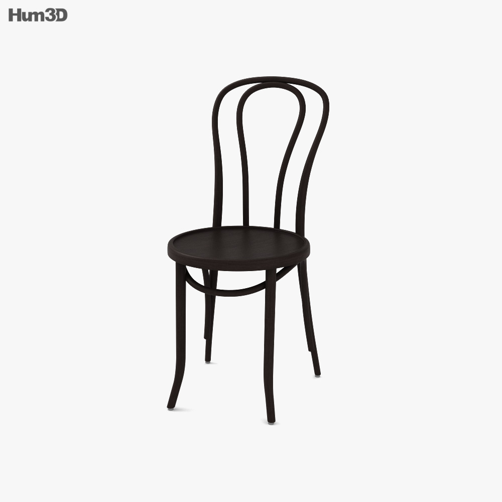 Thonet No18 Bentwood Cafe Cadeira Modelo 3d