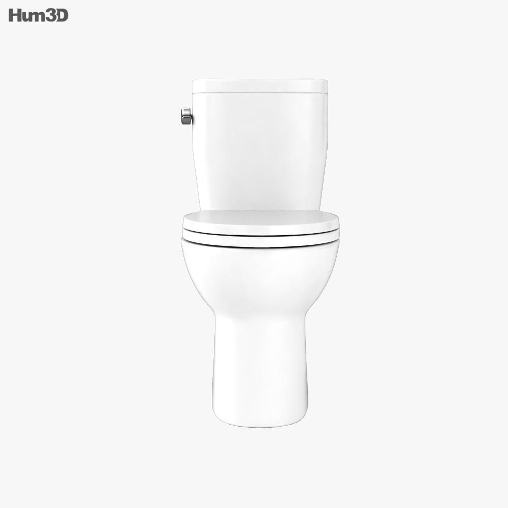 Toto Entrada Close Coupled Elongated Two Piece toilet 3D model