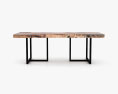 Urban Wood Slab Table à manger Modèle 3d