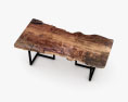 Urban Wood Slab Dining table 3d model