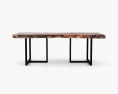 Urban Wood Slab Dining table 3d model