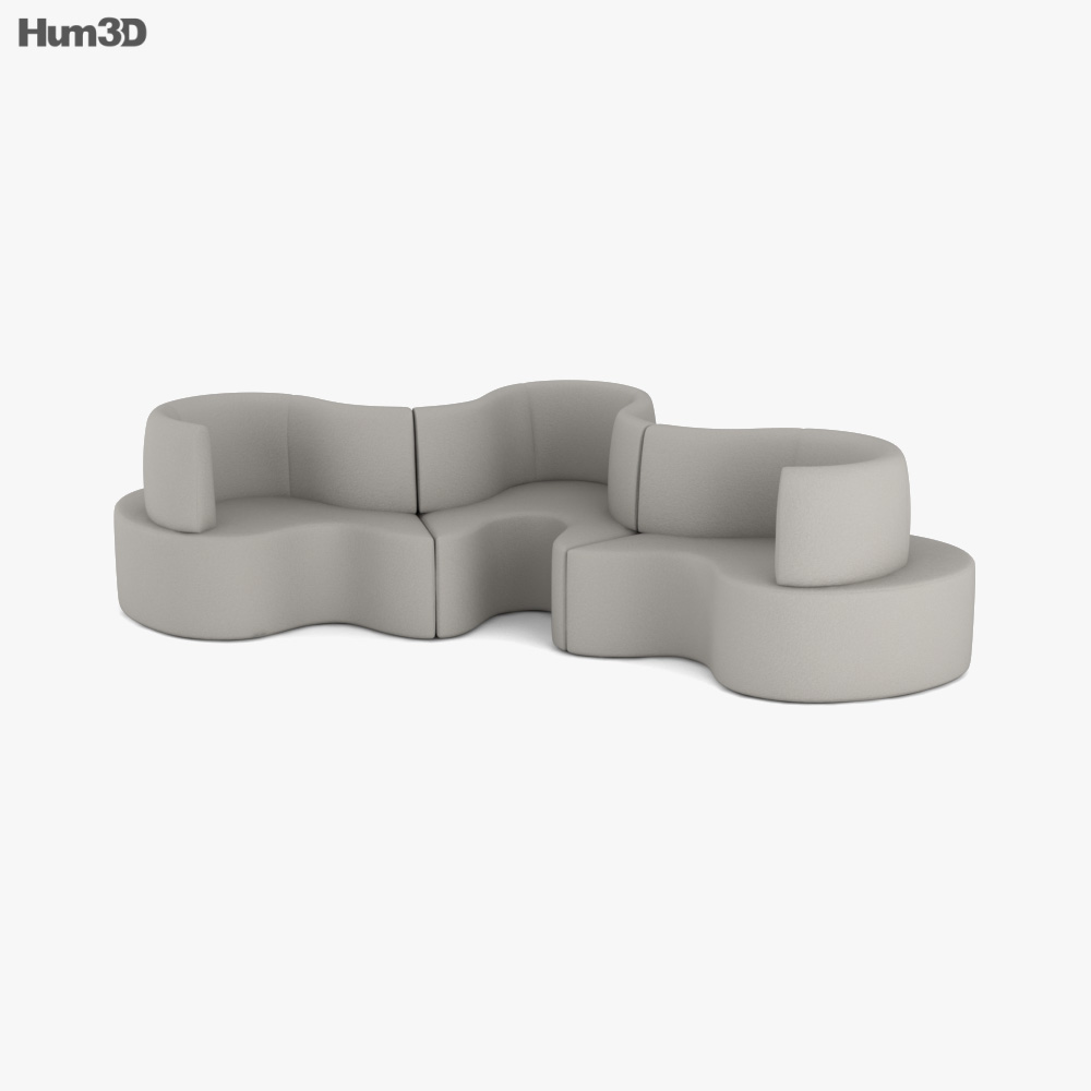 Verpan Cloverleaf Sofa 3D model