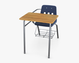 Virco Desk School chair 3D model