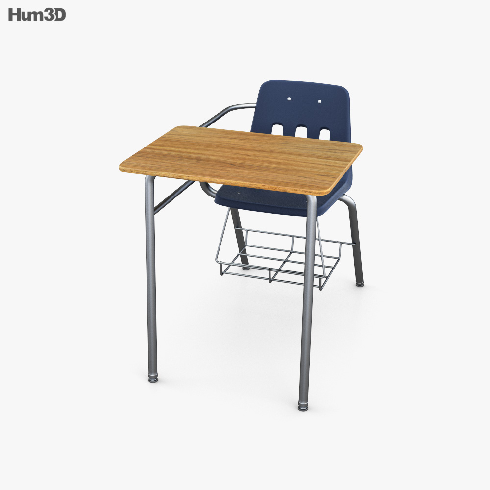 Virco Desk School Chaise Modèle 3D