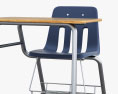 Virco 办公桌 School 椅子 3D模型