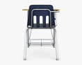 Virco Шкільна парта та стілець 3D модель