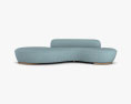 Vladimir Kagan Serpentine Sofa 3d model