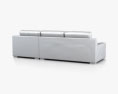 West-Elm Dalton Sectional sofa 3d model