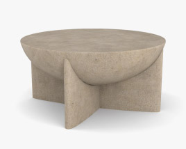 West Elm Monti Lava Coffee table 3D model