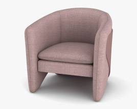 West Elm Thea チェア 3Dモデル