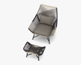 West Elm Huron Outdoor Lounge chair and Ottomano Modello 3D