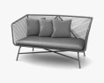 West Elm Huron Outdoor Sofa 3D-Modell