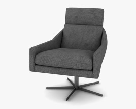 West Elm Austin Swivel armchair 3D model