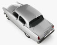 GAZ 21 Volga 1962 Modello 3D vista dall'alto