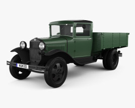 GAZ-AA 플랫 베드 트럭 1932 3D 모델 