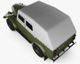 GAZ 69A 1953 3Dモデル top view