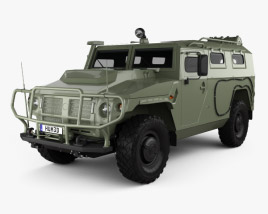 3D model of GAZ Tiger-M 2014