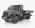GAZ GAZon NEXT (C41R11) Camión de Plataforma 2014 Modelo 3D wire render