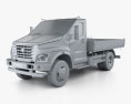 GAZ GAZon NEXT (C41R11) Flatbed Truck 2017 Modello 3D clay render