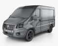 GAZ Sobol Next Panel Van 2016 3d model wire render