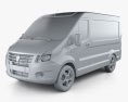 GAZ Sobol Next Panel Van 2016 3d model clay render