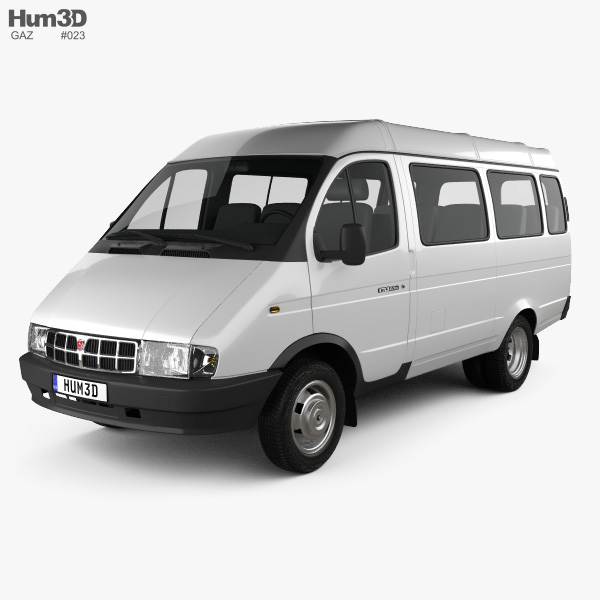 GAZ 3221 Gazelle Passenger Van 1996 3D模型
