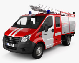 GAZ Gazelle Next Feuerwehrauto 2017 3D-Modell