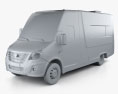 GAZ Gazelle Next Ambulancia 2017 Modelo 3D clay render