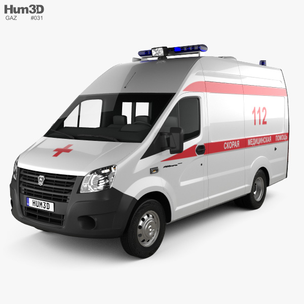 GAZ Gazelle Next Ambulância Luidor 2018 Modelo 3d