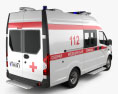 GAZ Gazelle Next 救急車 Luidor 2018 3Dモデル 後ろ姿