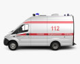 GAZ Gazelle Next Ambulance Luidor 2022 Modèle 3d vue de côté