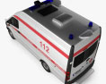 GAZ Gazelle Next Ambulance Luidor 2022 Modèle 3d vue du dessus