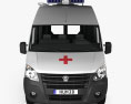 GAZ Gazelle Next Ambulance Luidor 2022 Modèle 3d vue frontale