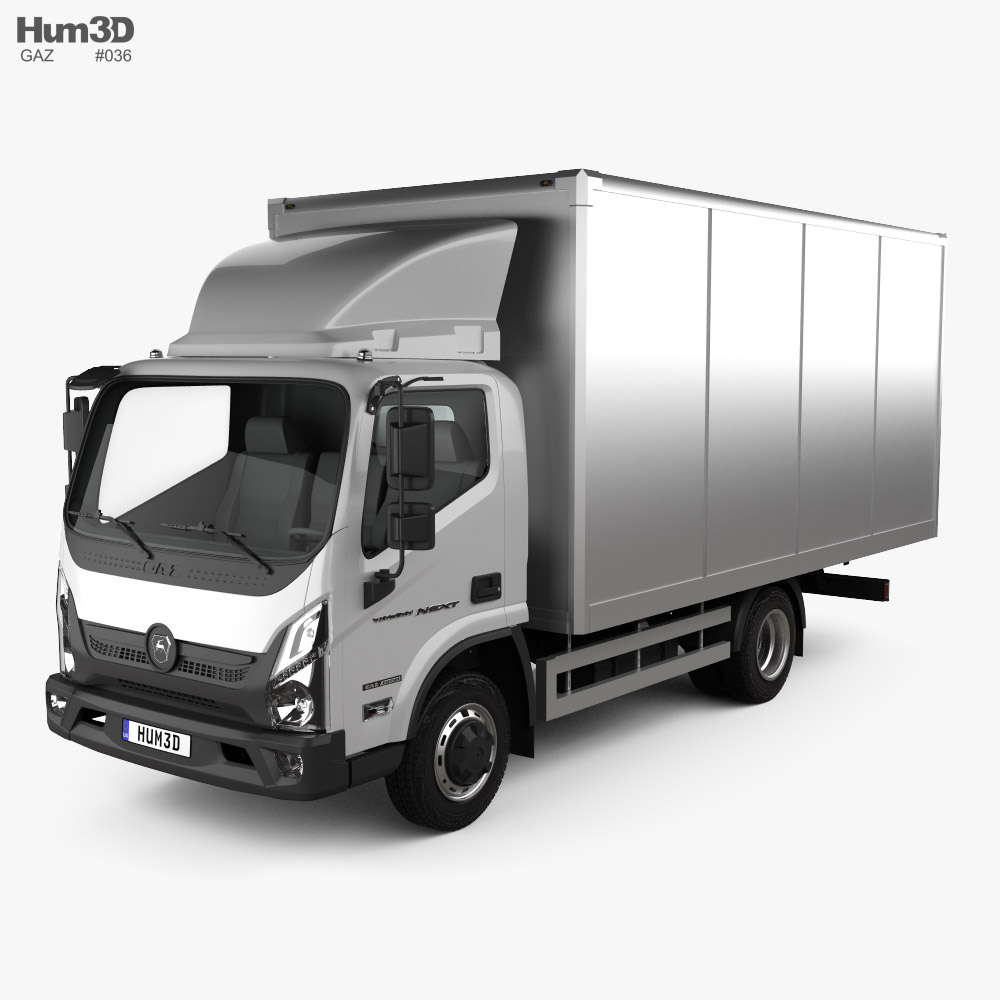 GAZ Valdai NEXT 箱型トラック 2020 3Dモデル