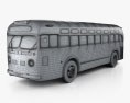 GM Old Look Transit Bus 1953 Modelo 3D wire render
