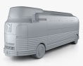GM Futurliner bus 1940 3d model clay render