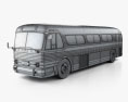 GM PD-4104 Autobus 1953 Modèle 3d wire render