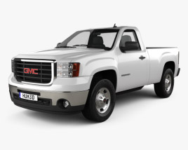 GMC Sierra Regular Cab Standard Box 2014 3D model