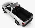 GMC Sierra Regular Cab Standard Box 2014 Modello 3D vista dall'alto