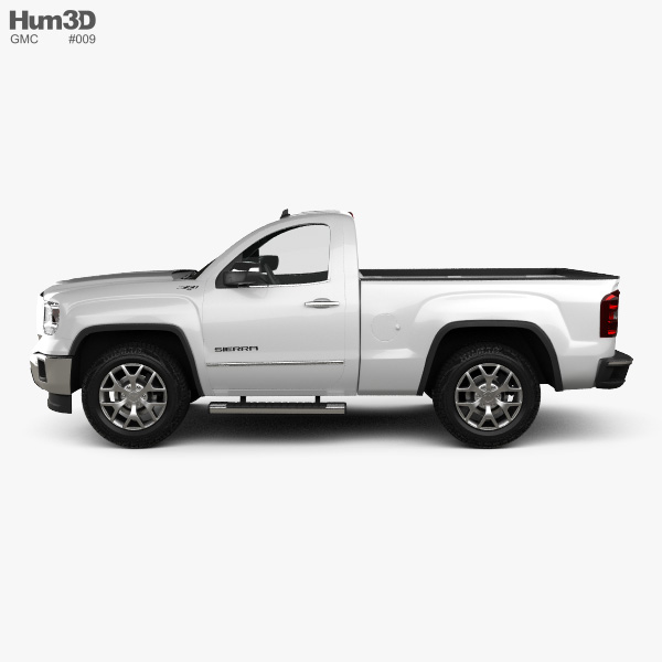 GMC Sierra Single Cab 2016 3D model - Vehicles on Hum3D