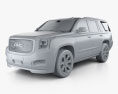 GMC Yukon Denali 2017 3d model clay render