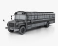 GMC B-Series Schulbus 2000 3D-Modell wire render