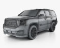 GMC Yukon 2017 3D модель wire render