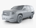 GMC Yukon 2017 3d model clay render