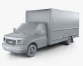 GMC Savana Box Truck 2022 3d model clay render