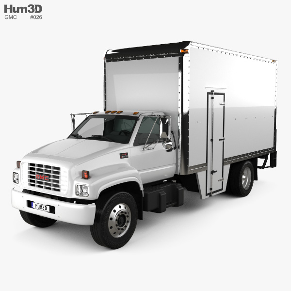 GMC Topkick C6500 Box Truck 1990 3D model