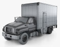 GMC Topkick C6500 箱式卡车 1990 3D模型 wire render