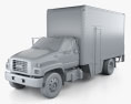 GMC Topkick C6500 Box Truck 1990 3d model clay render