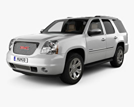 GMC Yukon Denali mit Innenraum 2012 3D-Modell